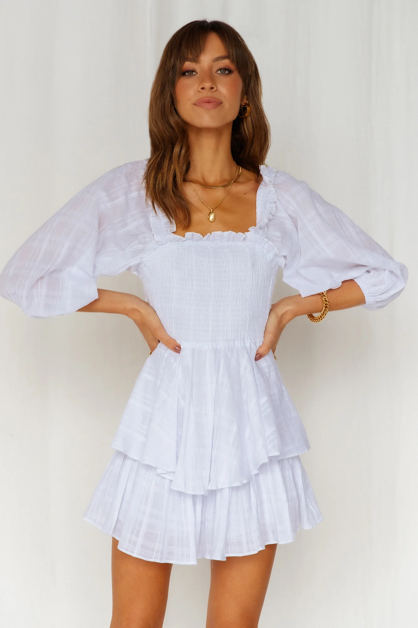 Reflect On Me Romper White