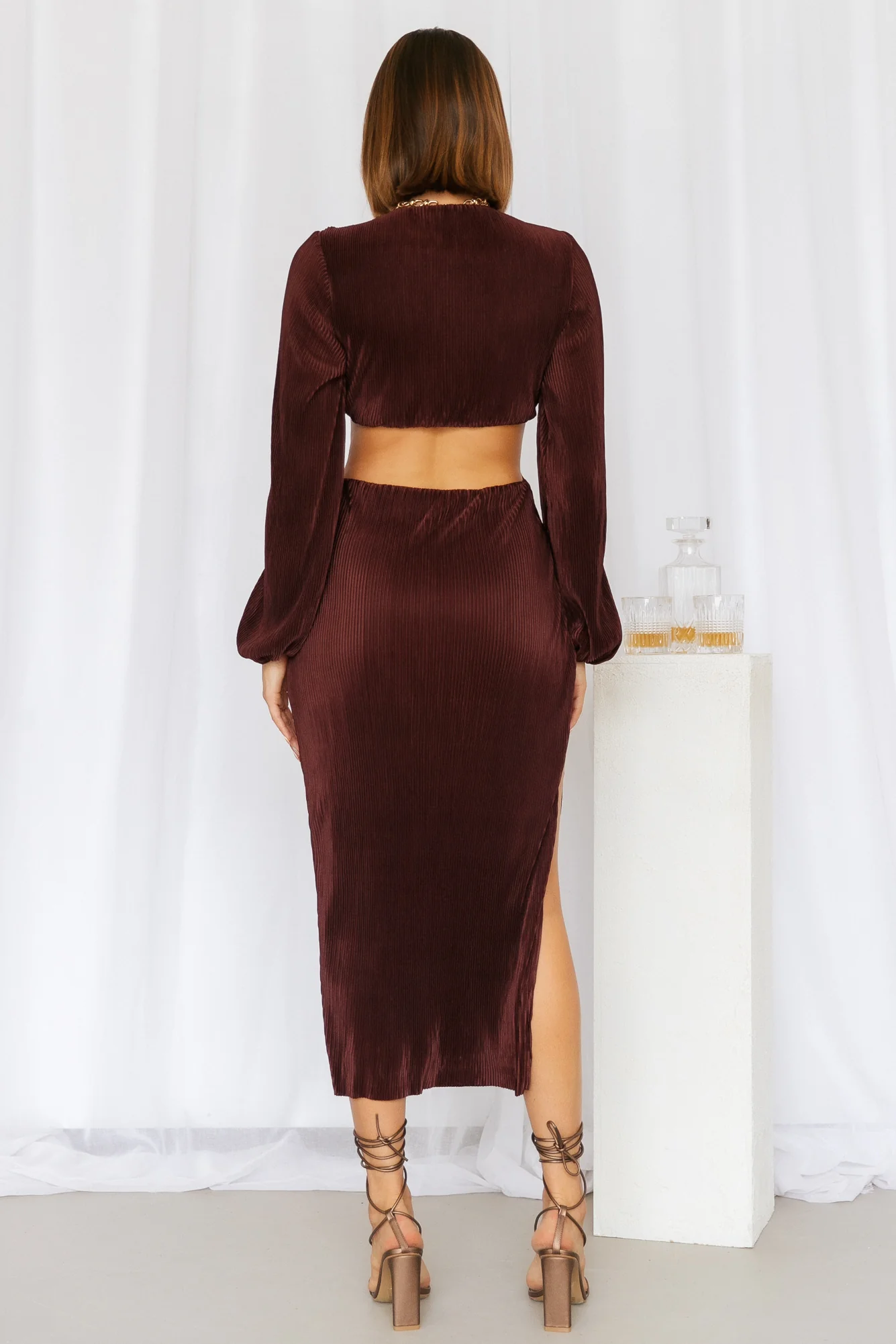 RUNAWAY Freja Midi Dress Chocolate 5 RUNAWAY Freja Midi Dress Chocolate